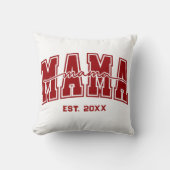 Custom Mama Est. Year Personalized Mom Established クッション (正面)