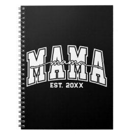 Custom Mama Est. Year Personalized Mom Established ノートブック