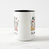Custom Mama Mug Featuring Her Kids' Names マグカップ (中央)