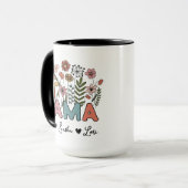 Custom Mama Mug Featuring Her Kids' Names マグカップ (正面左)