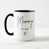 Custom Mama Mug, Minimalist Mug for New Moms マグカップ (左)