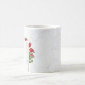 Custom Marble Mug with Red Rose & Name – Mug コーヒーマグカップ (中央)