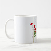 Custom Marble Mug with Red Rose & Name – Mug コーヒーマグカップ (左)