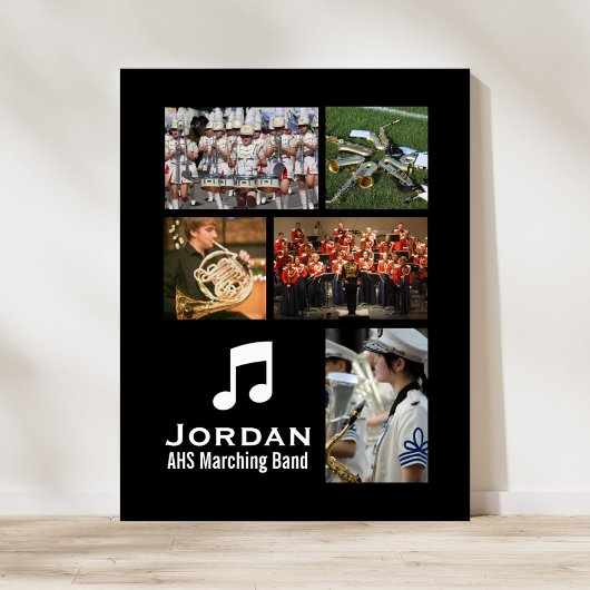 Custom Marching Band Orchestra Music Photo Collage ポスター