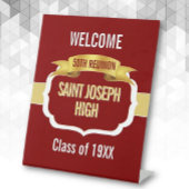 Custom Maroon 50th Class Reunion  台座サイン