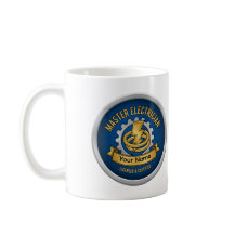 Custom Master Electrician Professional Badge Mug 