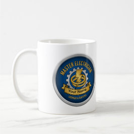Custom Master Electrician Professional Badge Mug  コーヒーマグカップ