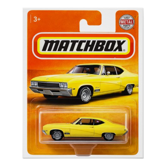 Custom Matchbox Style Classic Car Design ポスター (正面)