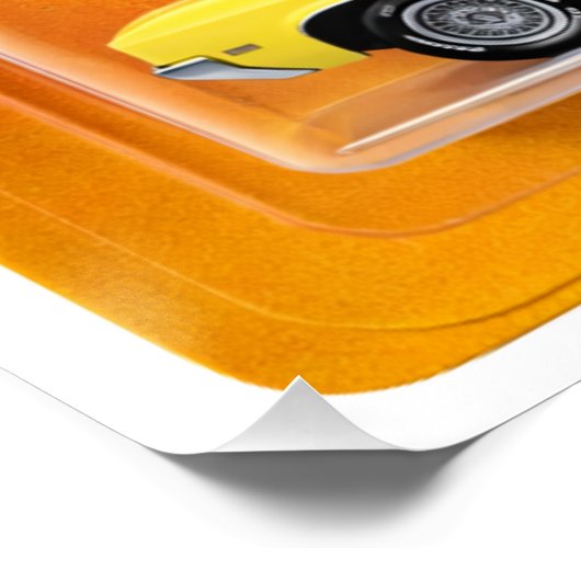 Custom Matchbox Style Classic Car Design ポスター (コーナー)