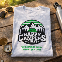 Custom Matching Happy Campers T-Shirt Tシャツ