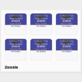 Custom Matte Class Reunion Name tag Sticker スクエアシール (シート)