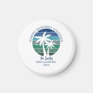  Custom Maui Hawaii family Men's Basic T-Shirt マグネット