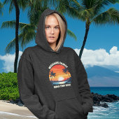 Custom Maui Trip Cool Sunrise Palm Tree Women's パーカ