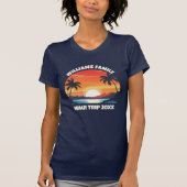 Custom Maui Trip Cool Sunrise Palm Tree Women's Tシャツ (正面)