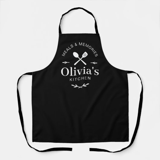 Custom Meals & Memories Kitchen Apron エプロン (正面)