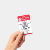 Custom Medical ID Badge | Registered Nurse RN RED バッジ (手持ち)