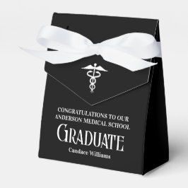 Custom Medical School Black White Graduation Party フェイバーボックス
