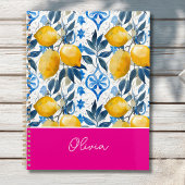 Custom Mediterranean Lemon Pattern Planner プランナー手帳