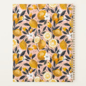 Custom Mediterranean Lemon Pattern Planner プランナー手帳 (裏面)