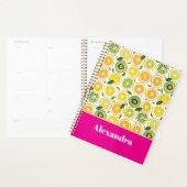 Custom Mediterranean Lemon Pattern Planner プランナー手帳 (ディスプレー)