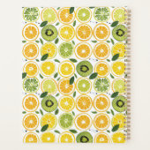 Custom Mediterranean Lemon Pattern Planner プランナー手帳 (裏面)