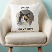 Custom Memorial Pet Pillow Hug My Kitty Cat Gift クッション