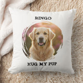 Custom Memorial Pet Pillow Hug My Pup Dog Gift クッション