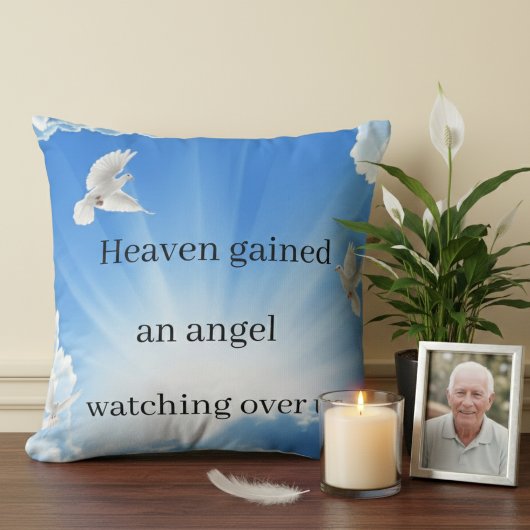 “Custom Memorial Pillow – Remember Your Loved One クッション