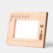 Custom Memorial Remembrance Candle with Hearts  レーザー彫刻フレーム (左)