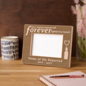 Custom Memorial Remembrance Hearts and Candle レーザー彫刻フレーム (左)