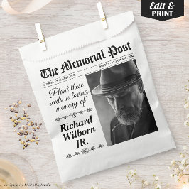 Custom Memorial Seeds Packet Funeral Funeral  フェイバーバッグ
