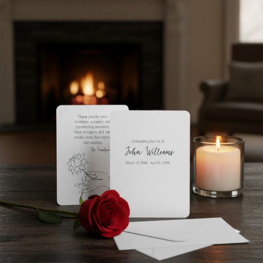 Custom Memorial Thank You Card サンキューカード