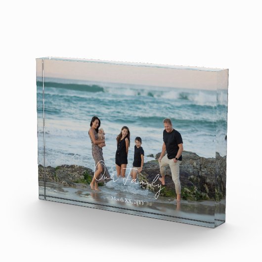 Custom Memory Acrylic Photo Block Display フォトブロック (右)