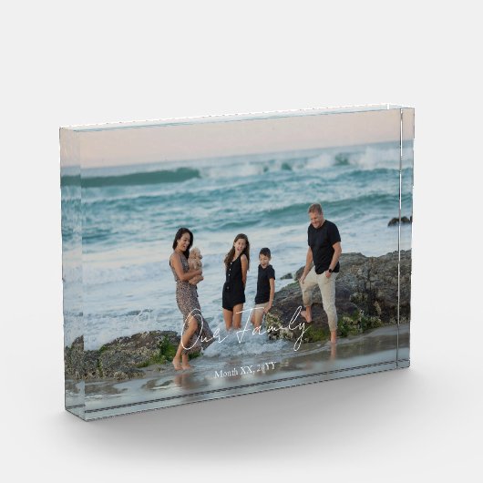 Custom Memory Acrylic Photo Block Display フォトブロック (左)