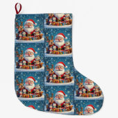 Custom Memory Keepsake Christmas Stocking ラージクリスマスストッキング (正面)
