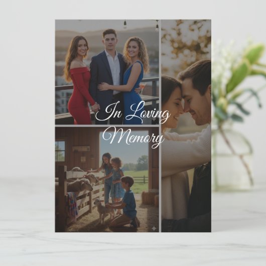 Custom Memory Photo Flat Card – Personalized Keeps (スタンド正面)