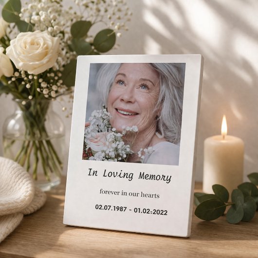 “Custom Memory Plaque for Tabletop Display フォトプラーク