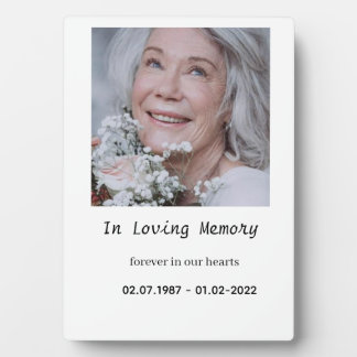 “Custom Memory Plaque for Tabletop Display フォトプラーク