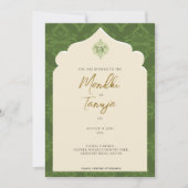 Custom Mendhi Invitation | Henna Night 招待状 (正面)