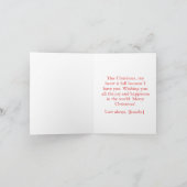 Custom Merry Christmas Card for Your Boyfriend カード (内部)