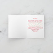 Custom Merry Christmas Card for Your Girlfriend  カード (内部)