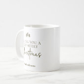 Custom Merry Christmas Holiday Mug for Coworkers コーヒーマグカップ (正面左)