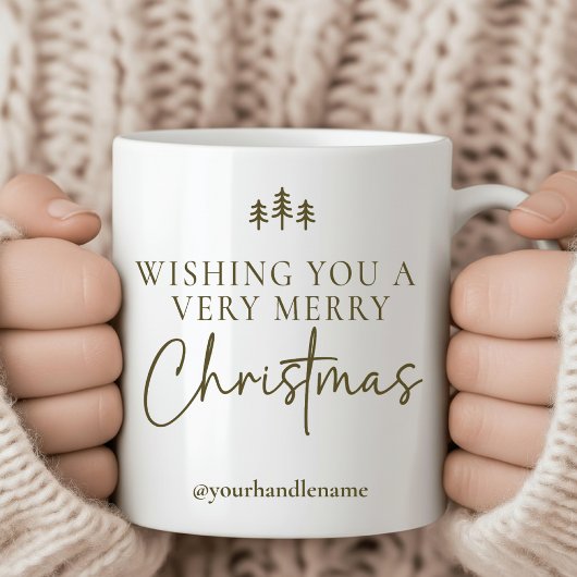 Custom Merry Christmas Holiday Mug for Coworkers コーヒーマグカップ