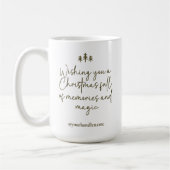 Custom Merry Christmas Mug for Friends & Coworkers コーヒーマグカップ (左)