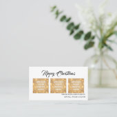 Custom Merry Christmas Photo Business card theme 名刺 (スタンド正面)