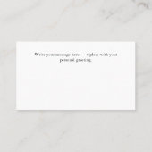 Custom Merry Christmas Photo Business card theme 名刺 (裏面)