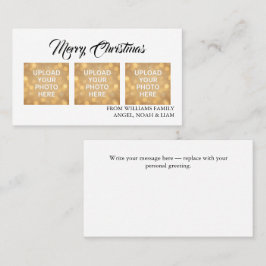 Custom Merry Christmas Photo Business card theme 名刺