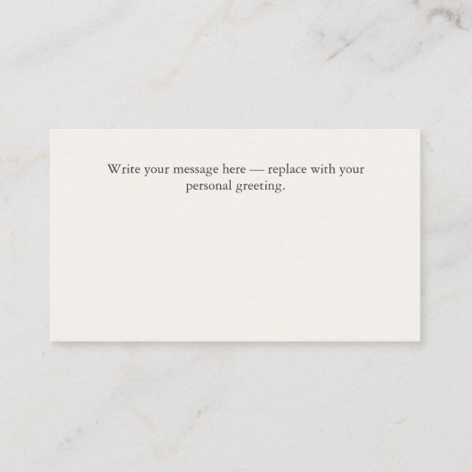 Custom Merry Christmas Photo Card 名刺 (裏面)