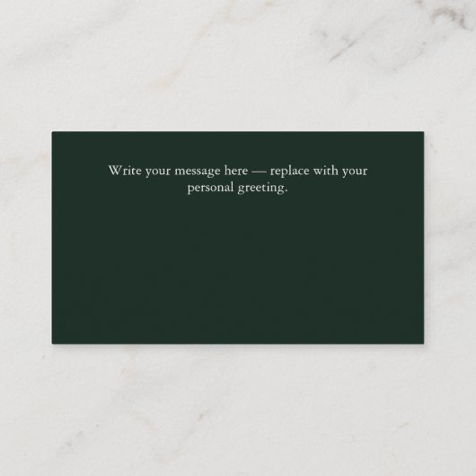 Custom Merry Christmas Photo Card 名刺 (裏面)