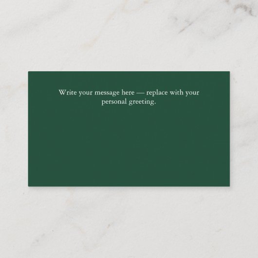 Custom Merry Christmas Photo Card 名刺 (裏面)